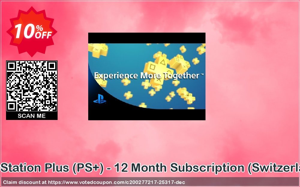 PS Plus, PS+ - 12 Month Subscription, Switzerland  Coupon Code Apr 2024, 10% OFF - VotedCoupon