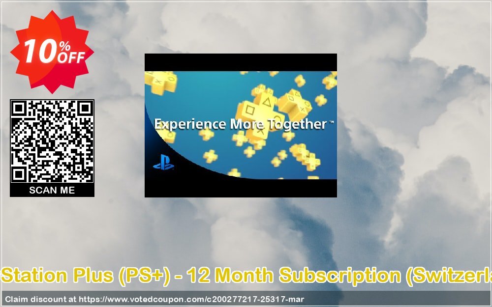 PS Plus, PS+ - 12 Month Subscription, Switzerland  Coupon Code Apr 2024, 10% OFF - VotedCoupon