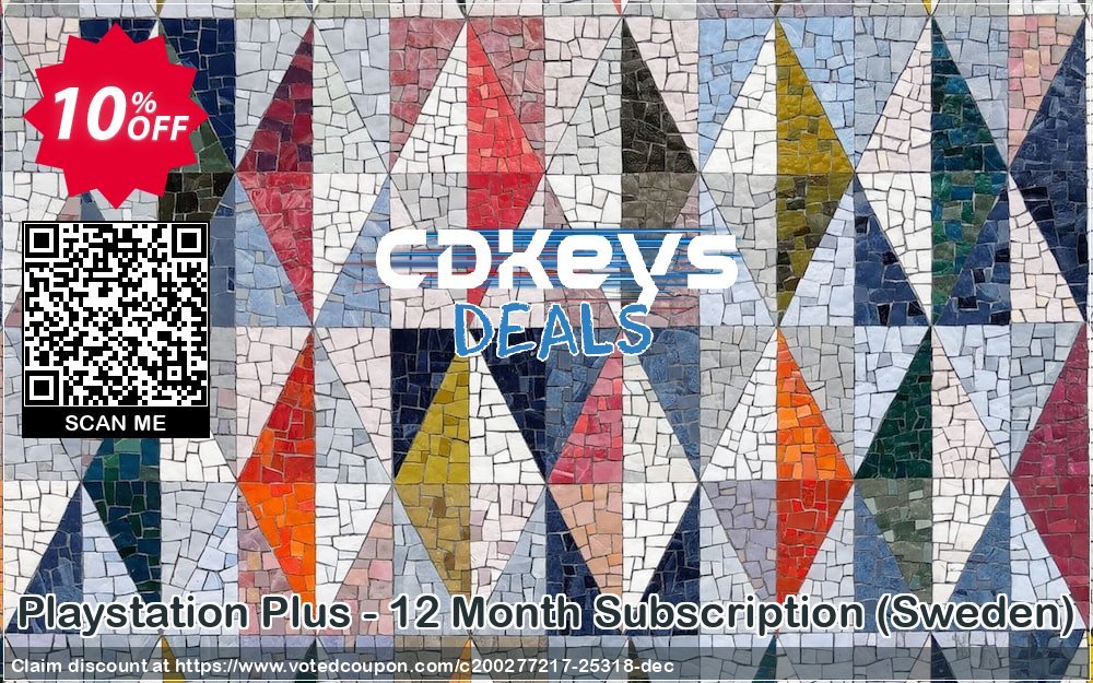 PS Plus - 12 Month Subscription, Sweden  Coupon, discount Playstation Plus - 12 Month Subscription (Sweden) Deal. Promotion: Playstation Plus - 12 Month Subscription (Sweden) Exclusive offer 