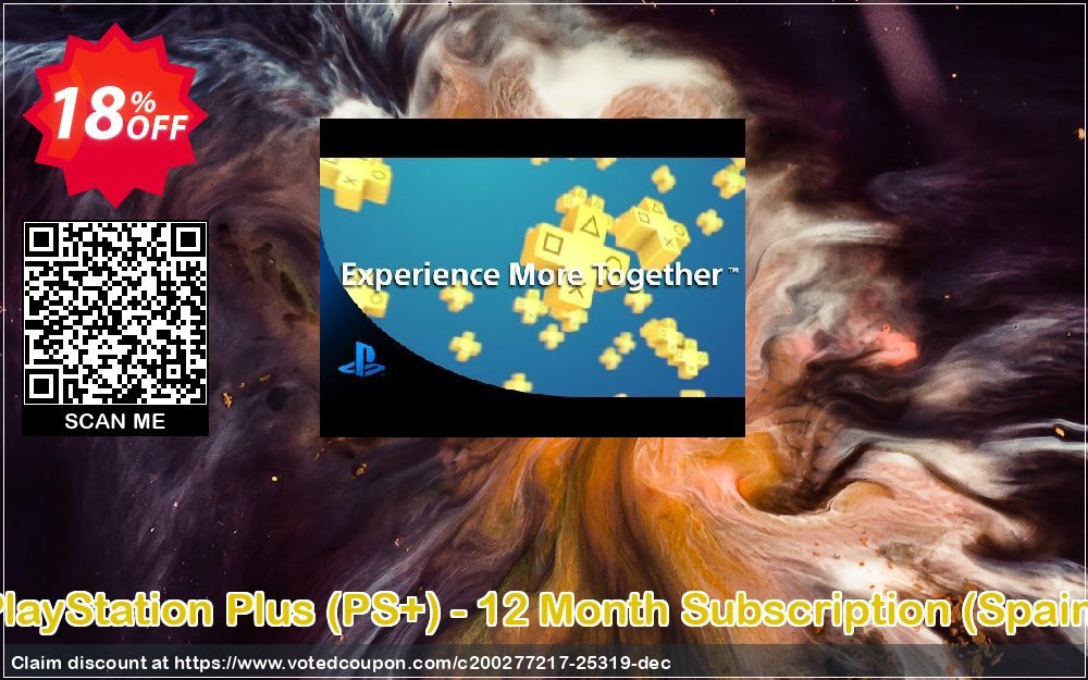 PS Plus, PS+ - 12 Month Subscription, Spain  Coupon Code Apr 2024, 18% OFF - VotedCoupon