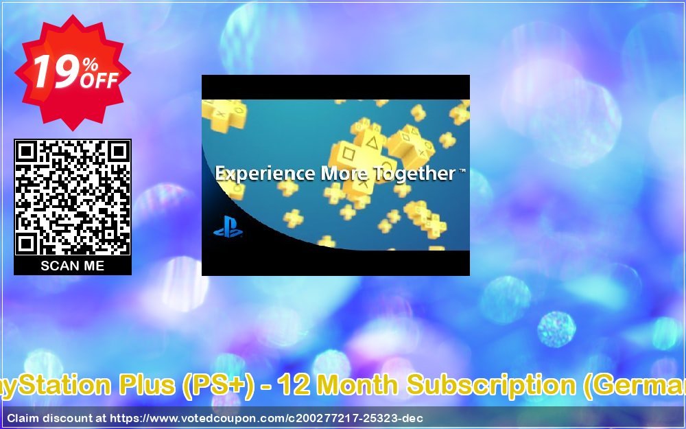 PS Plus, PS+ - 12 Month Subscription, Germany  Coupon Code Apr 2024, 19% OFF - VotedCoupon