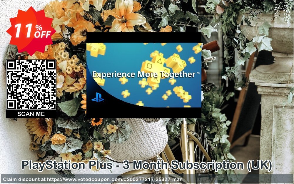 PS Plus - 3 Month Subscription, UK  Coupon, discount PlayStation Plus - 3 Month Subscription (UK) Deal. Promotion: PlayStation Plus - 3 Month Subscription (UK) Exclusive offer 