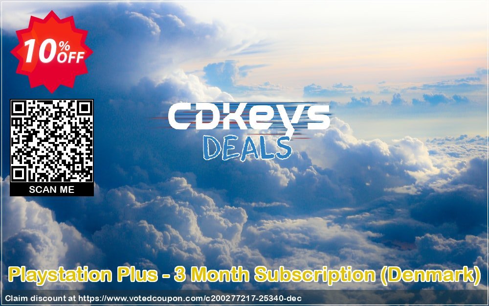 PS Plus - 3 Month Subscription, Denmark  Coupon, discount Playstation Plus - 3 Month Subscription (Denmark) Deal. Promotion: Playstation Plus - 3 Month Subscription (Denmark) Exclusive offer 