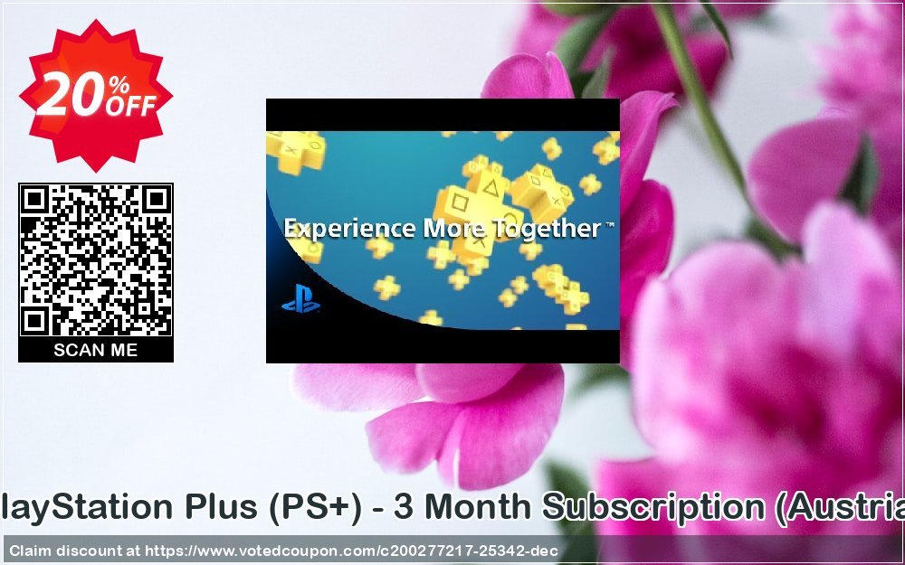 PS Plus, PS+ - 3 Month Subscription, Austria  Coupon Code Apr 2024, 20% OFF - VotedCoupon