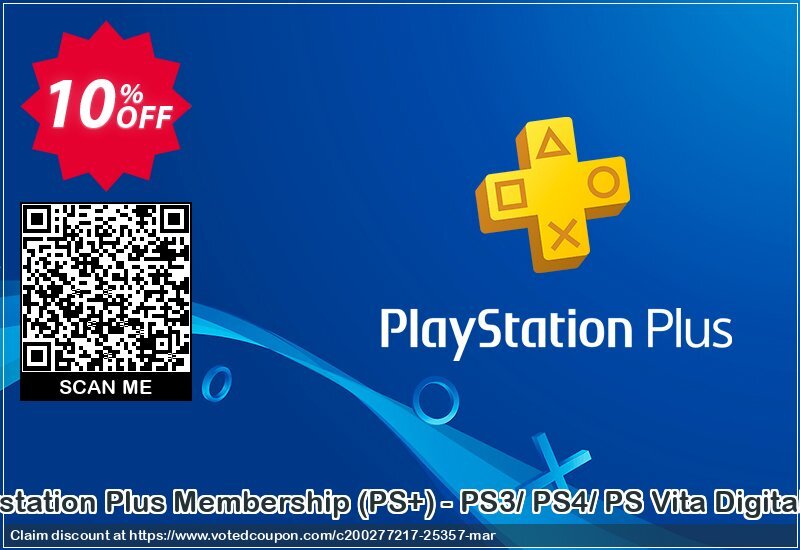 3 Month PS Plus Membership, PS+ - PS3/ PS4/ PS Vita Digital Code, USA  Coupon Code Apr 2024, 10% OFF - VotedCoupon