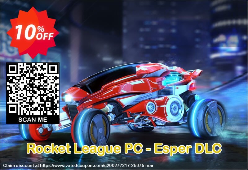 Rocket League PC - Esper DLC Coupon, discount Rocket League PC - Esper DLC Deal. Promotion: Rocket League PC - Esper DLC Exclusive offer 