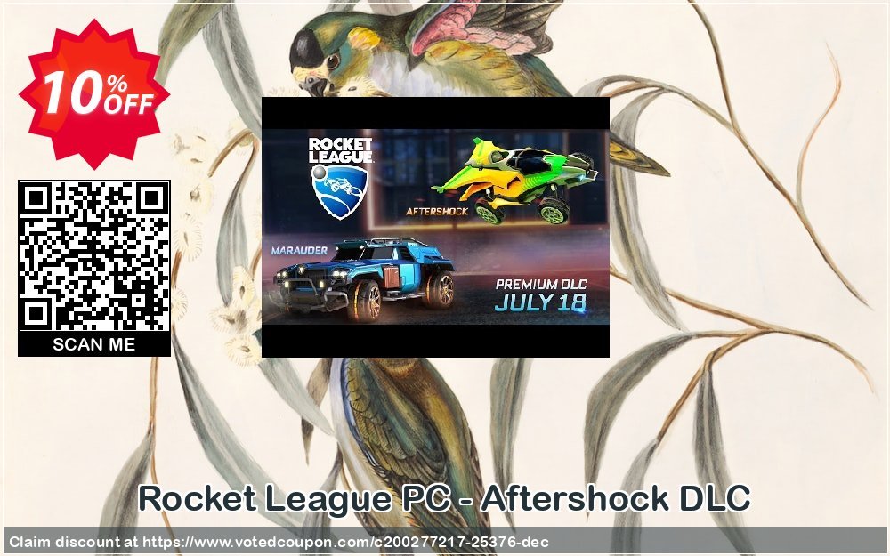 Rocket League PC - Aftershock DLC Coupon Code Apr 2024, 10% OFF - VotedCoupon