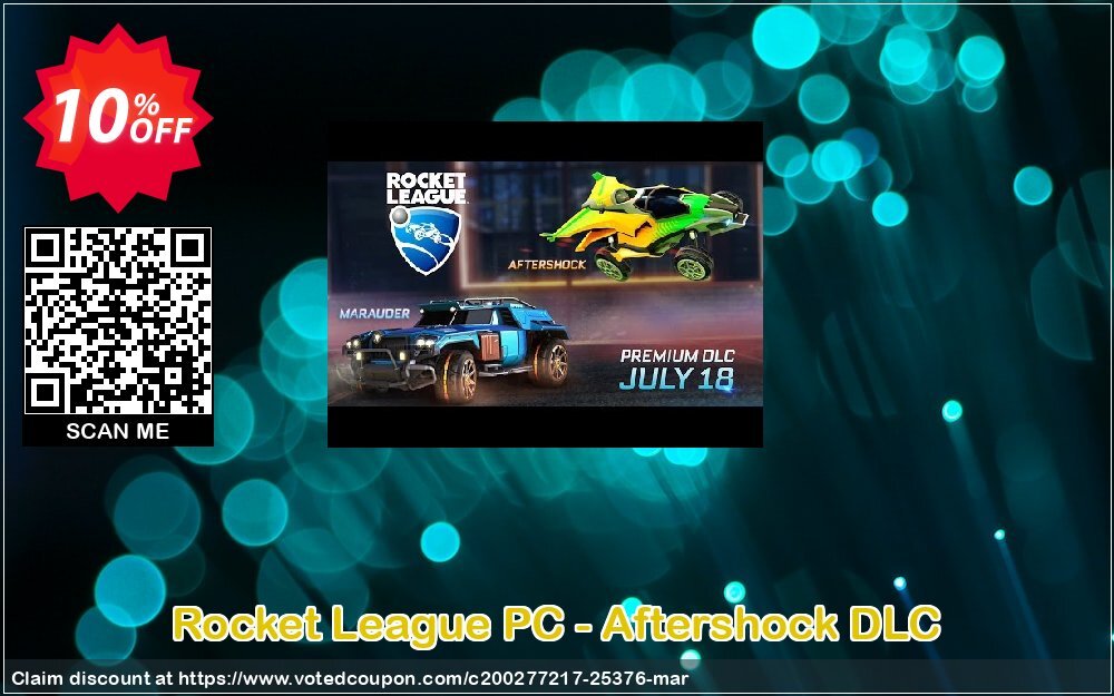 Rocket League PC - Aftershock DLC Coupon, discount Rocket League PC - Aftershock DLC Deal. Promotion: Rocket League PC - Aftershock DLC Exclusive offer 