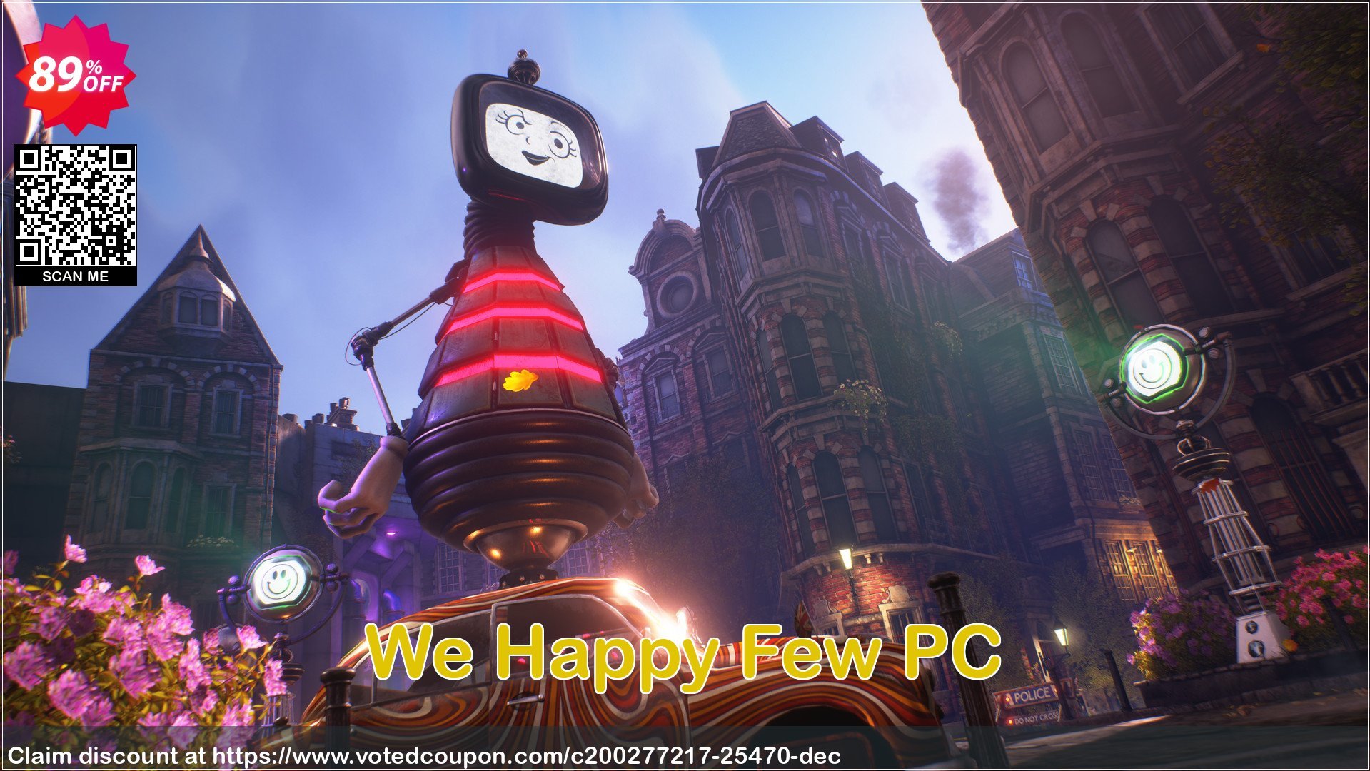 We Happy Few PC Coupon Code May 2024, 89% OFF - VotedCoupon