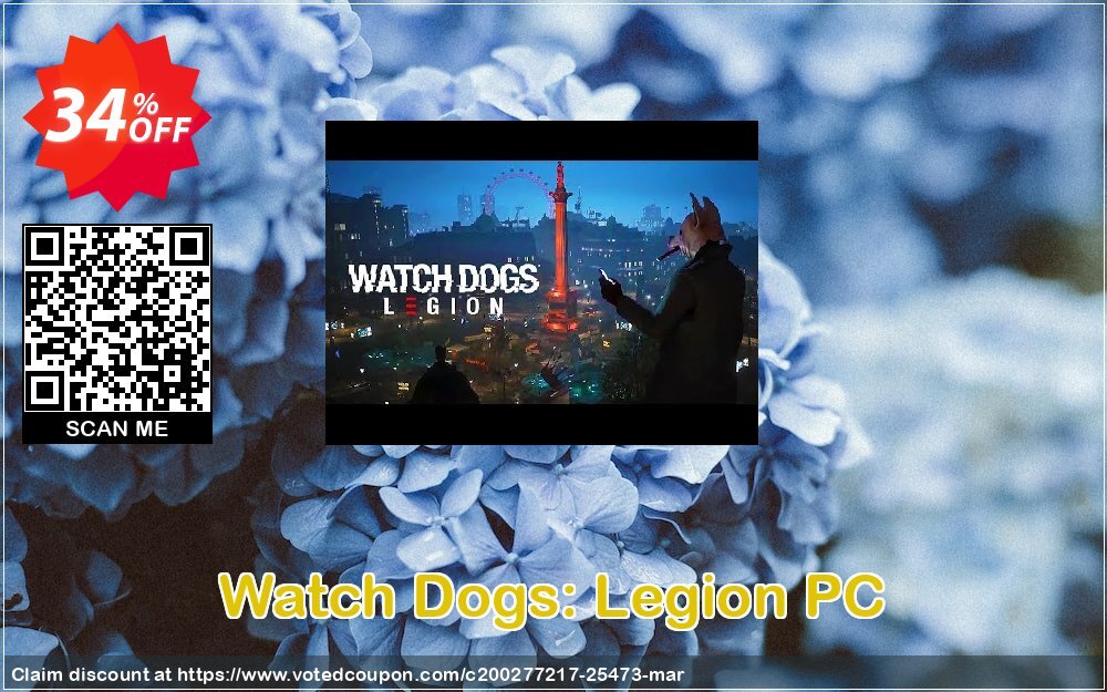 Watch Dogs: Legion PC Coupon, discount Watch Dogs: Legion PC Deal. Promotion: Watch Dogs: Legion PC Exclusive offer 