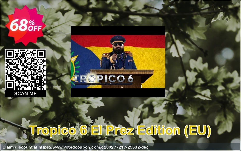 Tropico 6 El Prez Edition, EU  Coupon, discount Tropico 6 El Prez Edition (EU) Deal. Promotion: Tropico 6 El Prez Edition (EU) Exclusive offer 