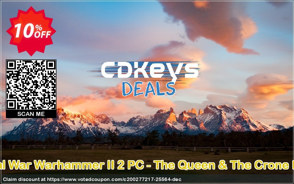 Total War Warhammer II 2 PC - The Queen & The Crone DLC Coupon Code Apr 2024, 10% OFF - VotedCoupon