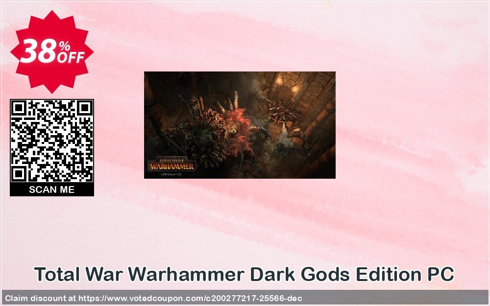 Total War Warhammer Dark Gods Edition PC Coupon, discount Total War Warhammer Dark Gods Edition PC Deal. Promotion: Total War Warhammer Dark Gods Edition PC Exclusive offer 