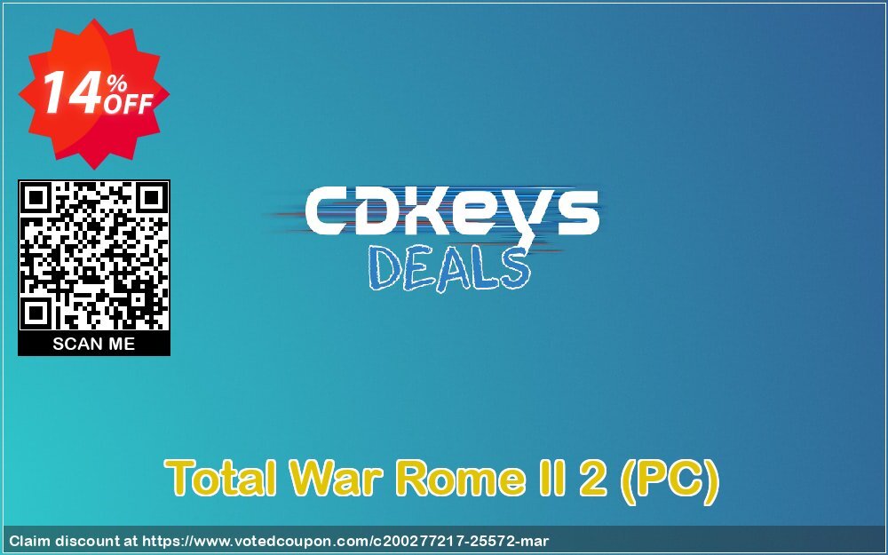 Total War Rome II 2, PC  Coupon Code Apr 2024, 14% OFF - VotedCoupon