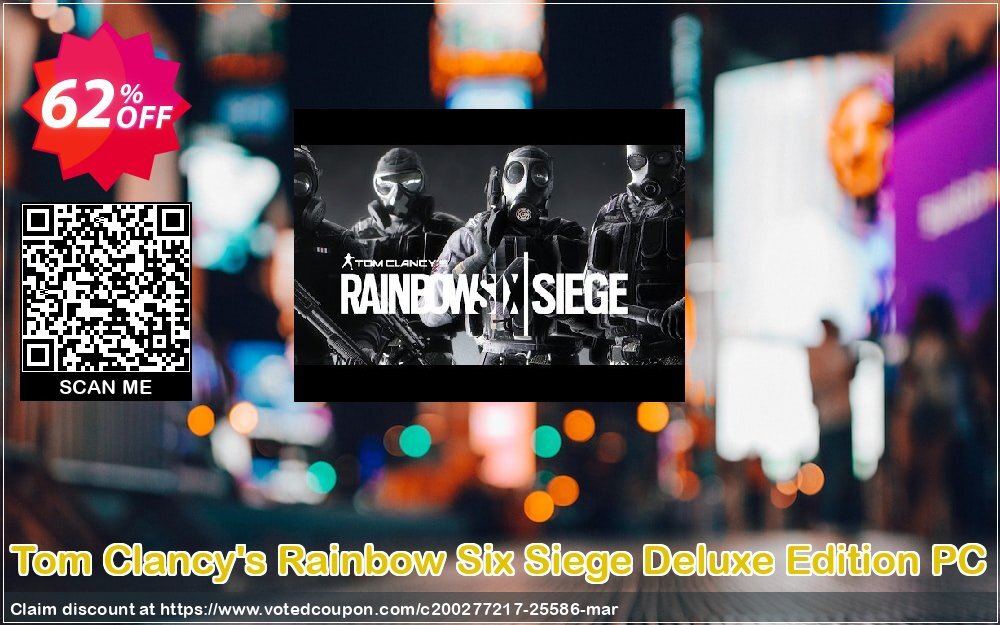 Tom Clancy's Rainbow Six Siege Deluxe Edition PC Coupon, discount Tom Clancy's Rainbow Six Siege Deluxe Edition PC Deal. Promotion: Tom Clancy's Rainbow Six Siege Deluxe Edition PC Exclusive offer 