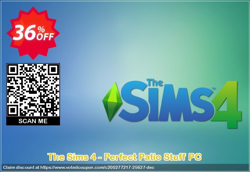 The Sims 4 - Perfect Patio Stuff PC Coupon, discount The Sims 4 - Perfect Patio Stuff PC Deal. Promotion: The Sims 4 - Perfect Patio Stuff PC Exclusive offer 