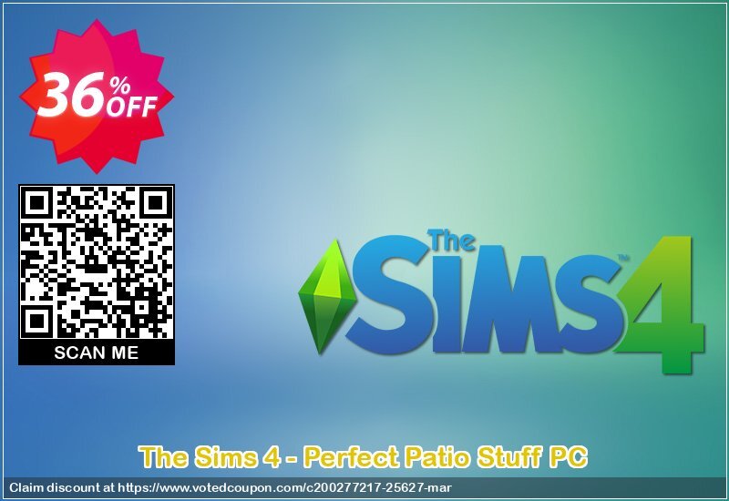 The Sims 4 - Perfect Patio Stuff PC Coupon, discount The Sims 4 - Perfect Patio Stuff PC Deal. Promotion: The Sims 4 - Perfect Patio Stuff PC Exclusive offer 