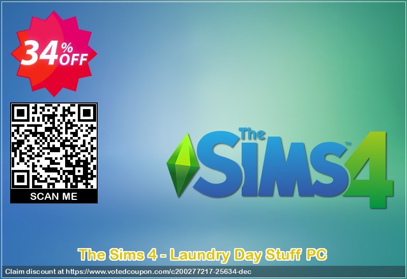 The Sims 4 - Laundry Day Stuff PC Coupon, discount The Sims 4 - Laundry Day Stuff PC Deal. Promotion: The Sims 4 - Laundry Day Stuff PC Exclusive offer 