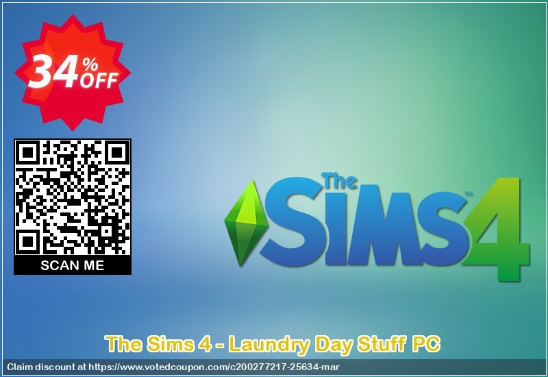 The Sims 4 - Laundry Day Stuff PC Coupon, discount The Sims 4 - Laundry Day Stuff PC Deal. Promotion: The Sims 4 - Laundry Day Stuff PC Exclusive offer 