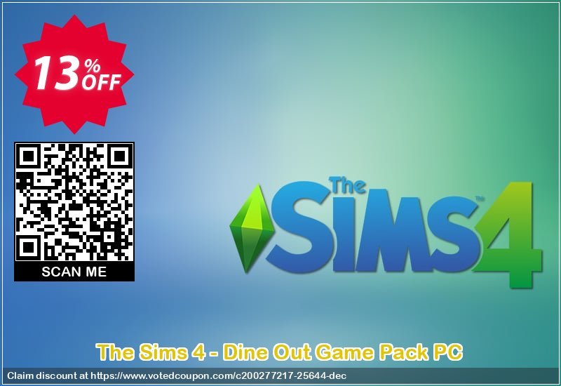 The Sims 4 - Dine Out Game Pack PC Coupon Code Apr 2024, 13% OFF - VotedCoupon