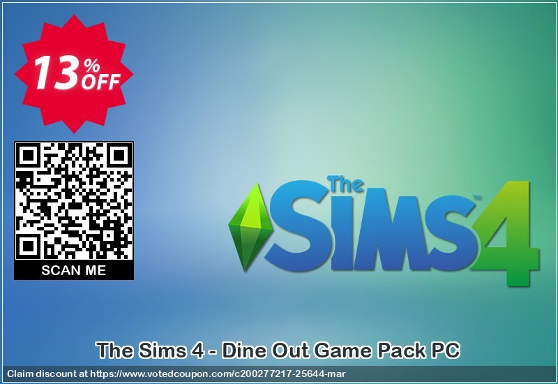 The Sims 4 - Dine Out Game Pack PC Coupon Code Apr 2024, 13% OFF - VotedCoupon