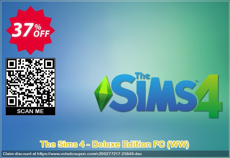 The Sims 4 - Deluxe Edition PC, WW  Coupon Code Apr 2024, 37% OFF - VotedCoupon