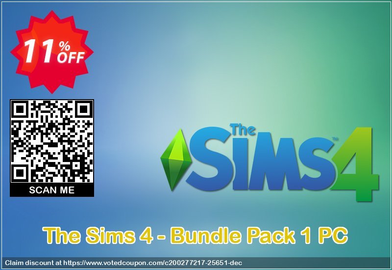 The Sims 4 - Bundle Pack 1 PC Coupon Code Apr 2024, 11% OFF - VotedCoupon