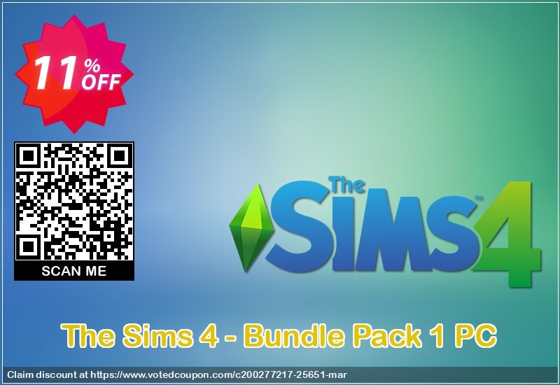 The Sims 4 - Bundle Pack 1 PC Coupon Code Apr 2024, 11% OFF - VotedCoupon