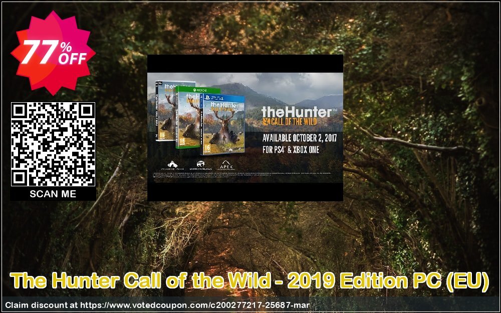 The Hunter Call of the Wild - 2019 Edition PC, EU  Coupon, discount The Hunter Call of the Wild - 2024 Edition PC (EU) Deal. Promotion: The Hunter Call of the Wild - 2024 Edition PC (EU) Exclusive offer 