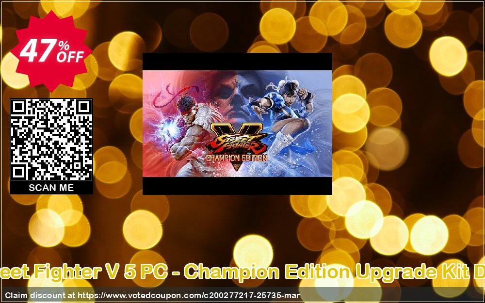 Street Fighter V 5 PC - Champion Edition Upgrade Kit DLC Coupon Code Apr 2024, 47% OFF - VotedCoupon