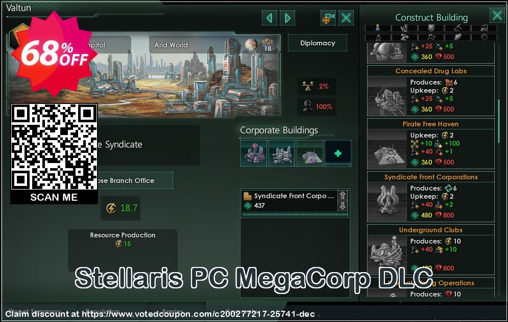 Stellaris PC MegaCorp DLC Coupon Code Apr 2024, 68% OFF - VotedCoupon