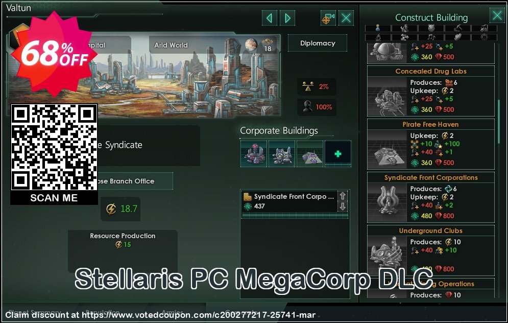 Stellaris PC MegaCorp DLC Coupon, discount Stellaris PC MegaCorp DLC Deal. Promotion: Stellaris PC MegaCorp DLC Exclusive offer 