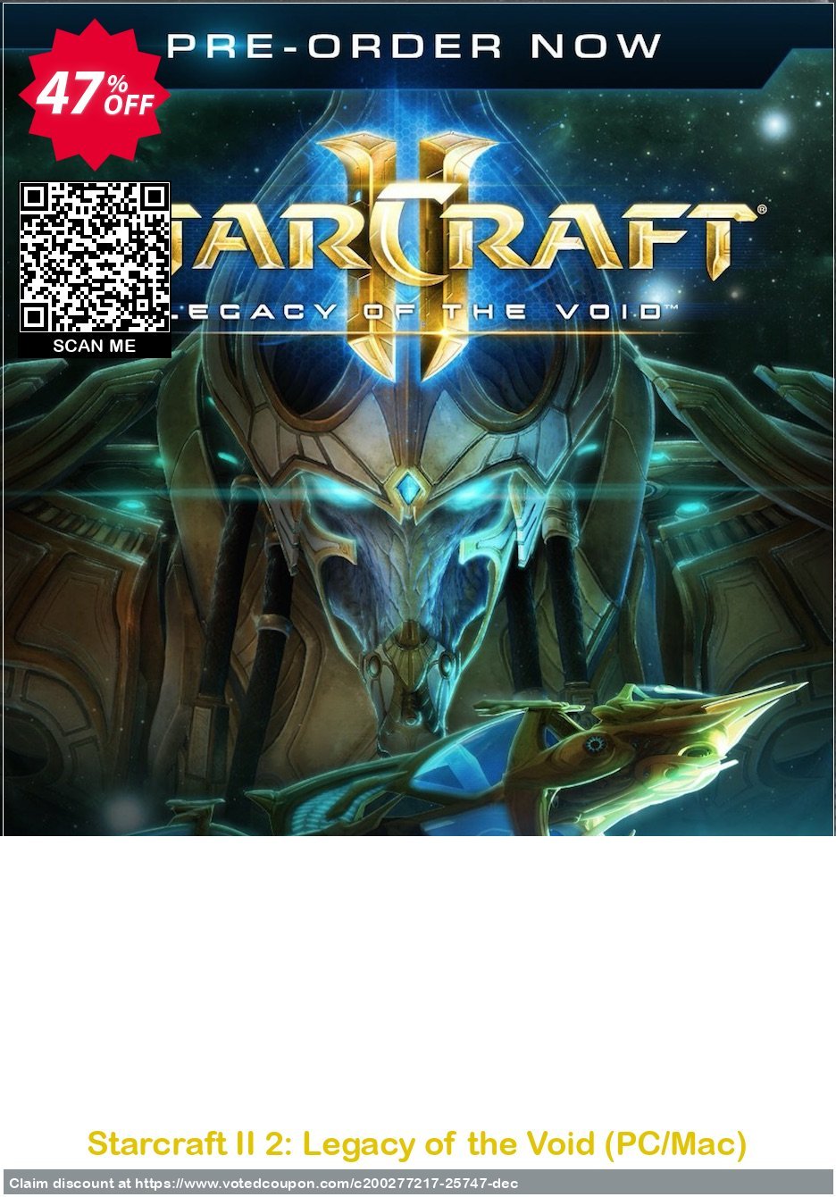 Starcraft II 2: Legacy of the Void, PC/MAC  Coupon Code Apr 2024, 47% OFF - VotedCoupon