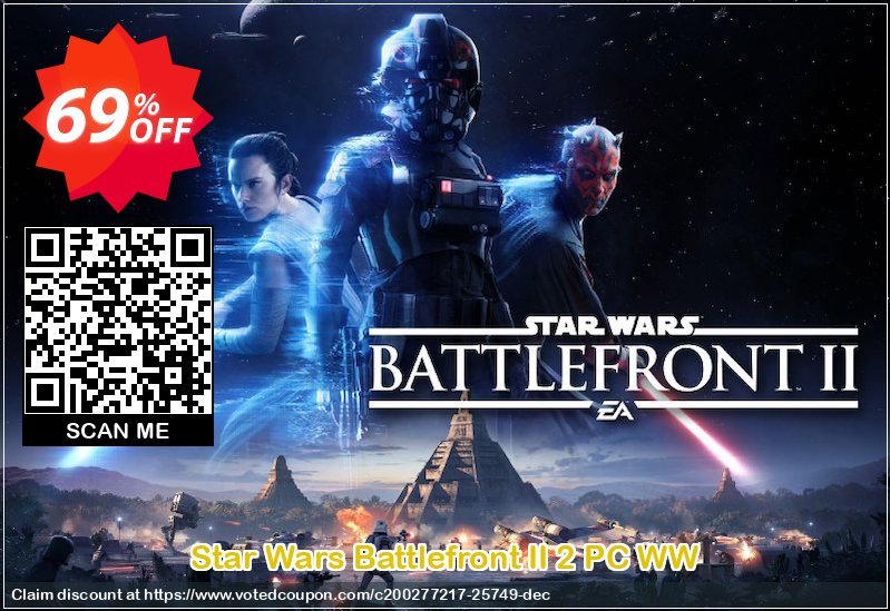 Star Wars Battlefront II 2 PC WW Coupon Code Apr 2024, 69% OFF - VotedCoupon