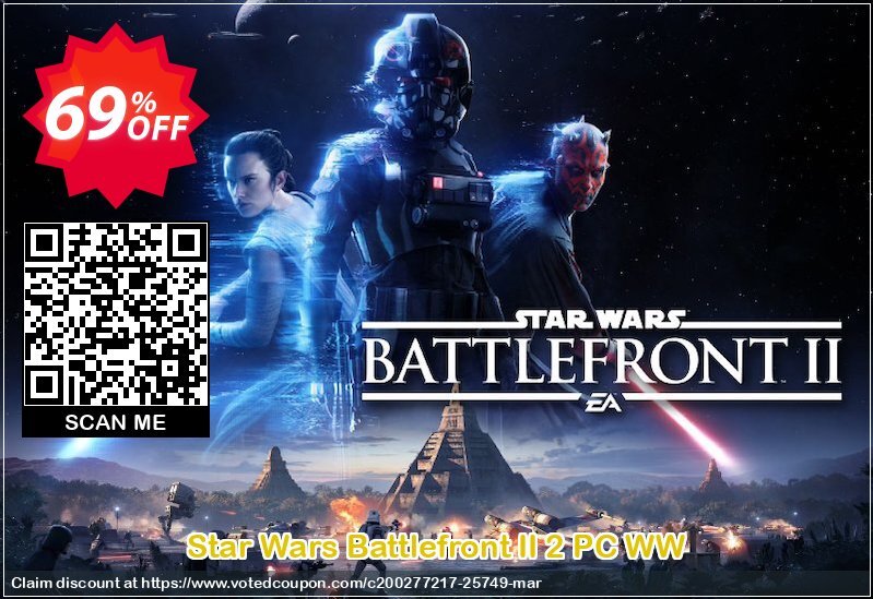 Star Wars Battlefront II 2 PC WW Coupon, discount Star Wars Battlefront II 2 PC WW Deal. Promotion: Star Wars Battlefront II 2 PC WW Exclusive offer 