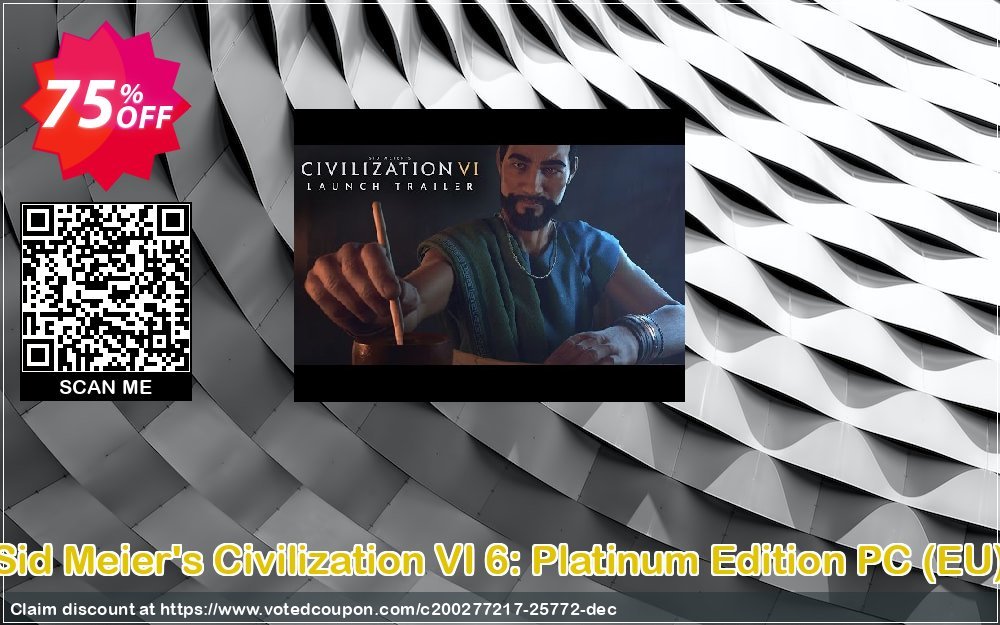 Sid Meier's Civilization VI 6: Platinum Edition PC, EU  Coupon, discount Sid Meier's Civilization VI 6: Platinum Edition PC (EU) Deal. Promotion: Sid Meier's Civilization VI 6: Platinum Edition PC (EU) Exclusive offer 