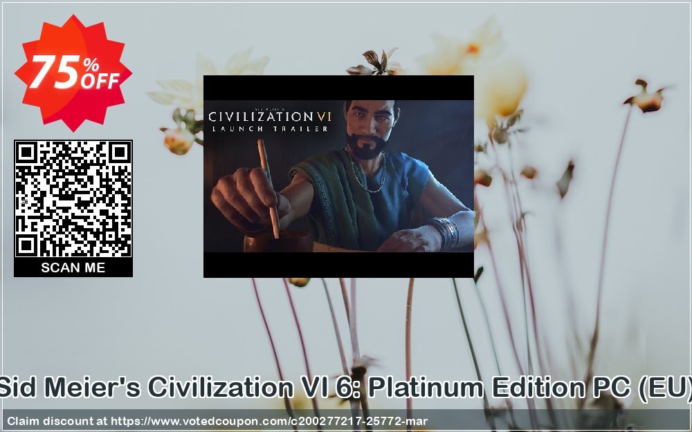 Sid Meier's Civilization VI 6: Platinum Edition PC, EU  Coupon, discount Sid Meier's Civilization VI 6: Platinum Edition PC (EU) Deal. Promotion: Sid Meier's Civilization VI 6: Platinum Edition PC (EU) Exclusive offer 