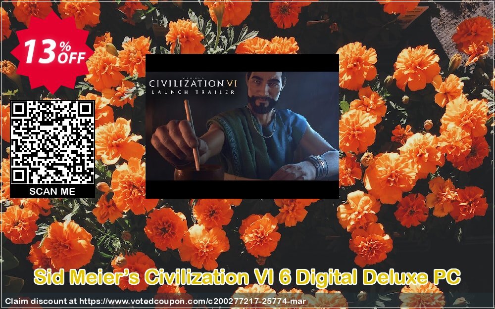 Sid Meier’s Civilization VI 6 Digital Deluxe PC Coupon Code Apr 2024, 13% OFF - VotedCoupon