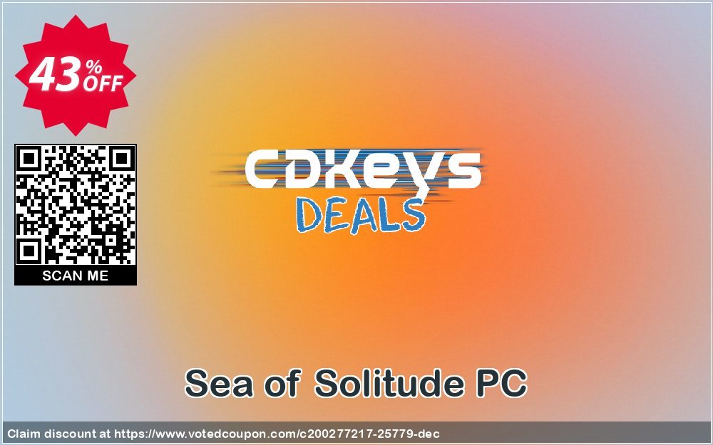 Sea of Solitude PC Coupon, discount Sea of Solitude PC Deal. Promotion: Sea of Solitude PC Exclusive offer 