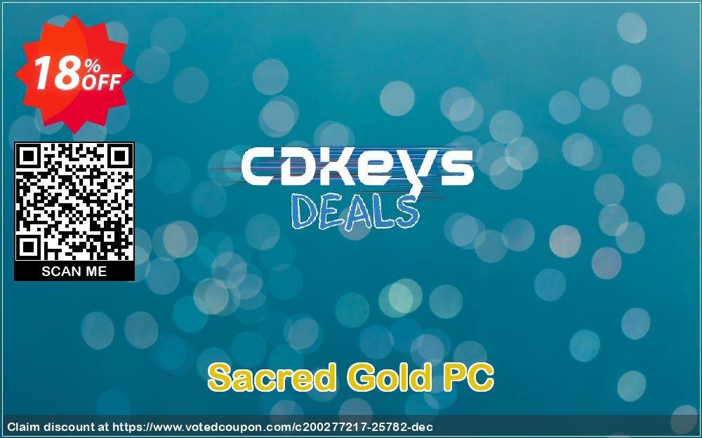 Sacred Gold PC Coupon, discount Sacred Gold PC Deal. Promotion: Sacred Gold PC Exclusive offer 