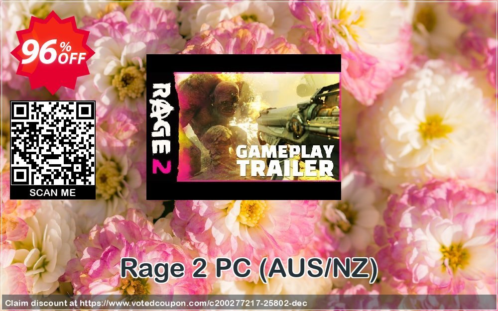 Rage 2 PC, AUS/NZ  Coupon, discount Rage 2 PC (AUS/NZ) Deal. Promotion: Rage 2 PC (AUS/NZ) Exclusive offer 