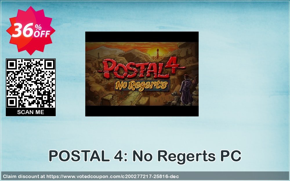 POSTAL 4: No Regerts PC Coupon, discount POSTAL 4: No Regerts PC Deal. Promotion: POSTAL 4: No Regerts PC Exclusive offer 
