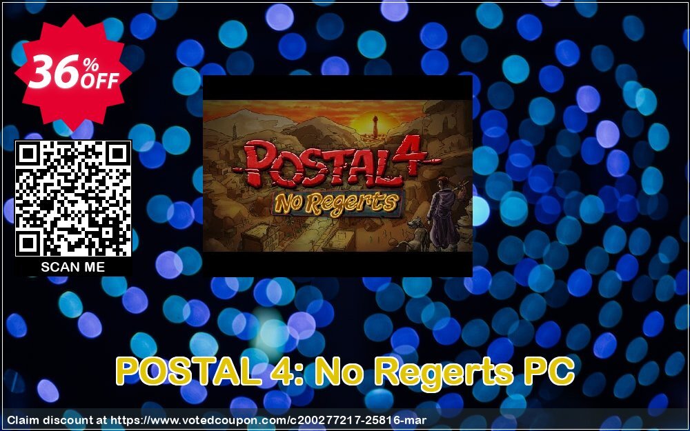 POSTAL 4: No Regerts PC Coupon, discount POSTAL 4: No Regerts PC Deal. Promotion: POSTAL 4: No Regerts PC Exclusive offer 