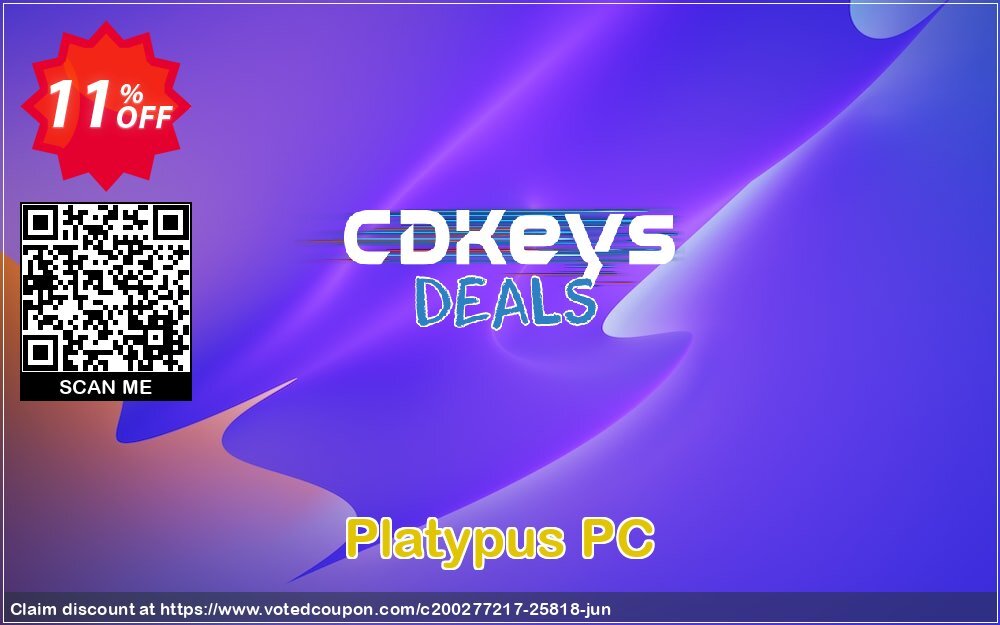 Platypus PC Coupon, discount Platypus PC Deal. Promotion: Platypus PC Exclusive offer 