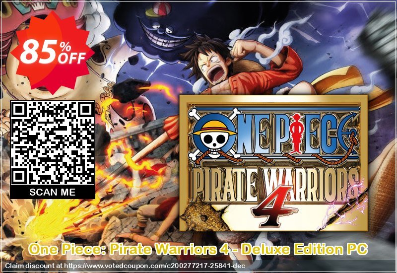 One Piece: Pirate Warriors 4 - Deluxe Edition PC Coupon, discount One Piece: Pirate Warriors 4 - Deluxe Edition PC Deal. Promotion: One Piece: Pirate Warriors 4 - Deluxe Edition PC Exclusive offer 