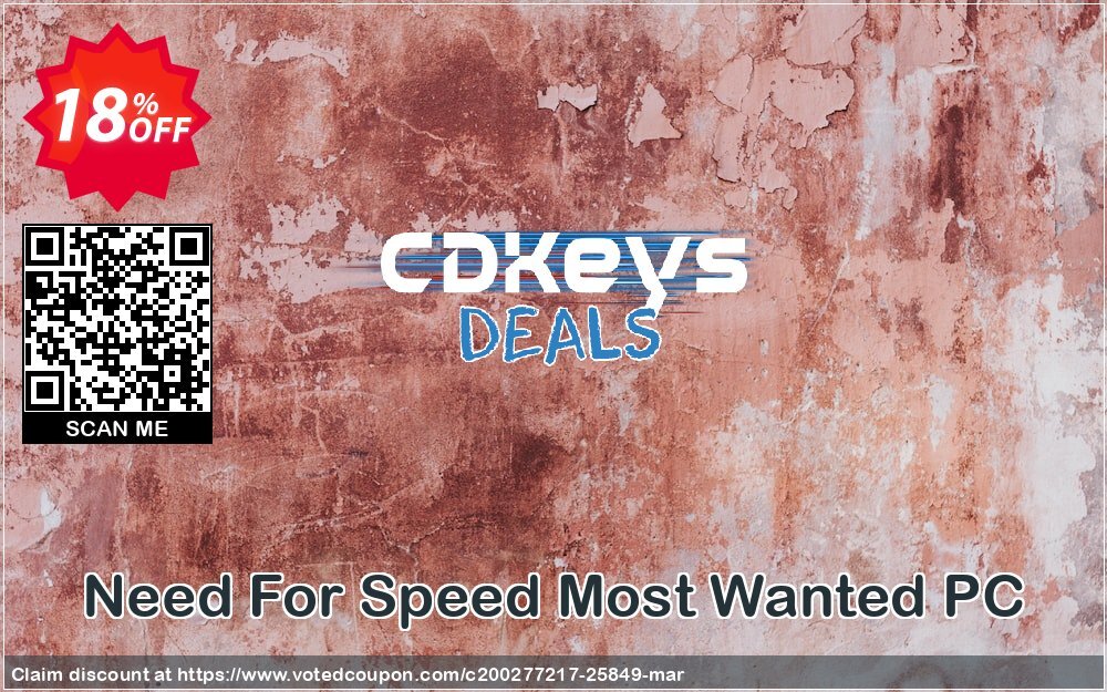 Need For Speed Most Wanted PC Coupon, discount Need For Speed Most Wanted PC Deal. Promotion: Need For Speed Most Wanted PC Exclusive offer 