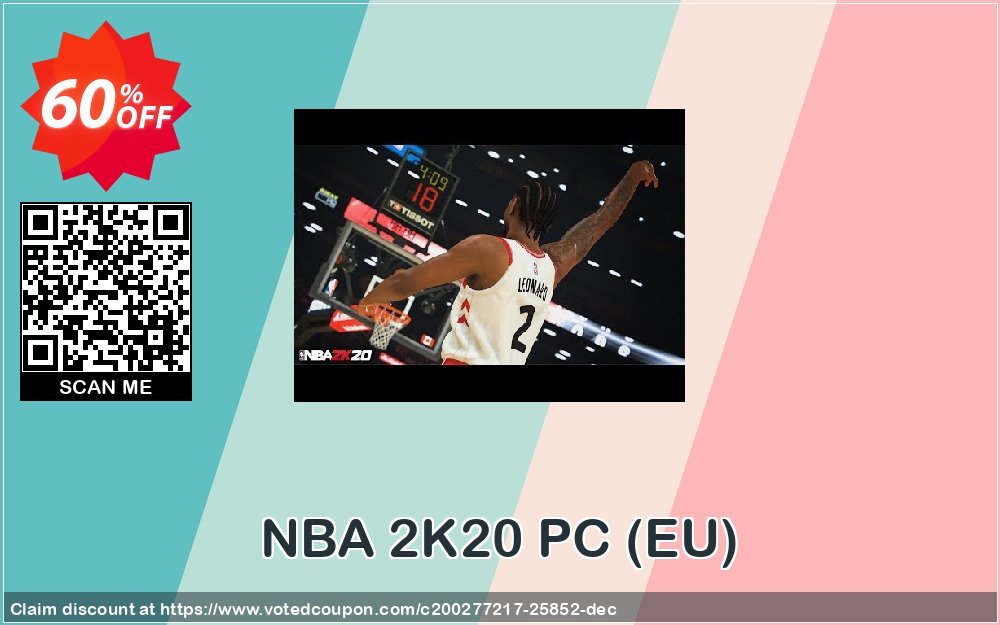 NBA 2K20 PC, EU  Coupon Code Apr 2024, 60% OFF - VotedCoupon
