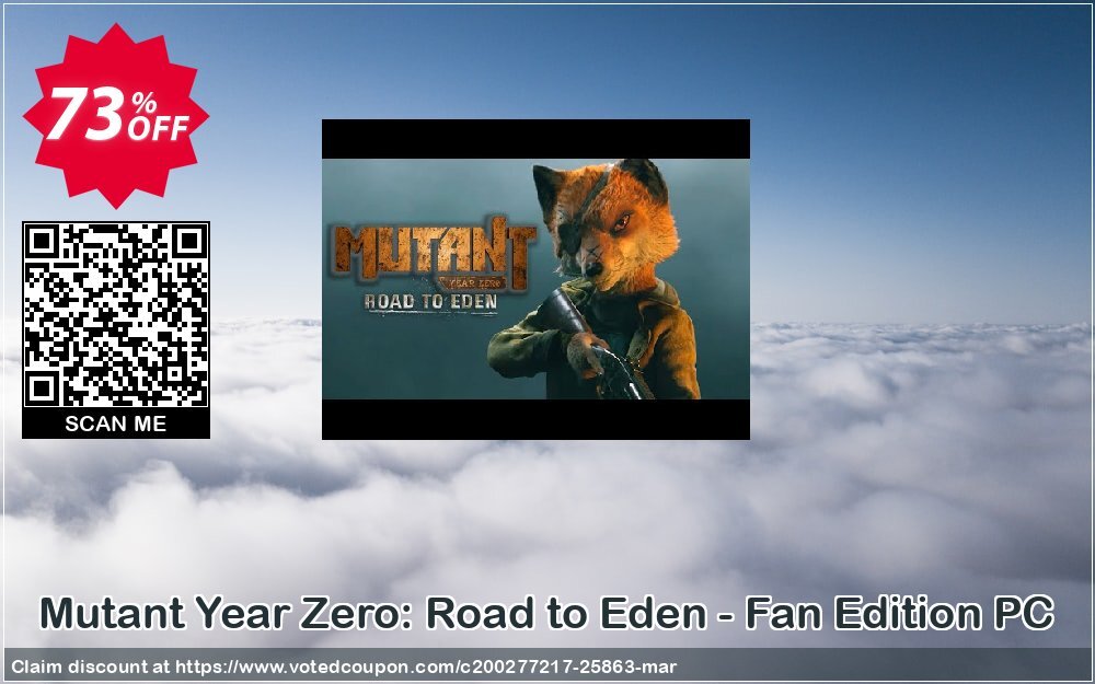 Mutant Year Zero: Road to Eden - Fan Edition PC Coupon, discount Mutant Year Zero: Road to Eden - Fan Edition PC Deal. Promotion: Mutant Year Zero: Road to Eden - Fan Edition PC Exclusive offer 