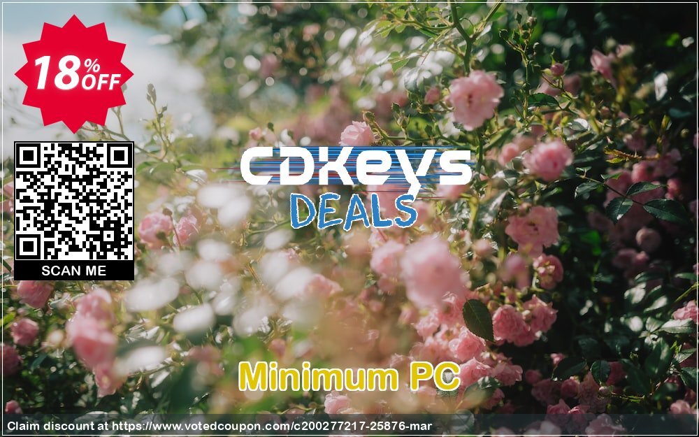 Minimum PC Coupon, discount Minimum PC Deal. Promotion: Minimum PC Exclusive offer 