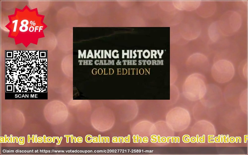 Making History The Calm and the Storm Gold Edition PC Coupon Code May 2024, 18% OFF - VotedCoupon